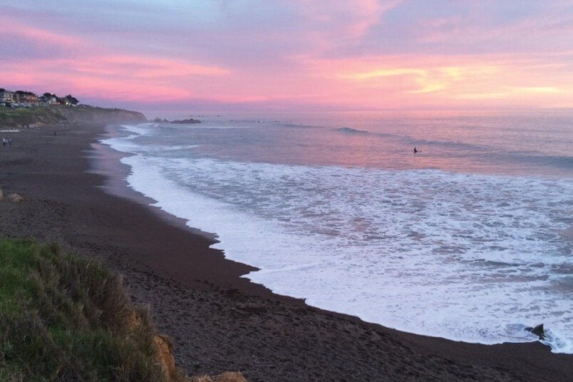 Pink Dusk Moonstone Beach, Cambria