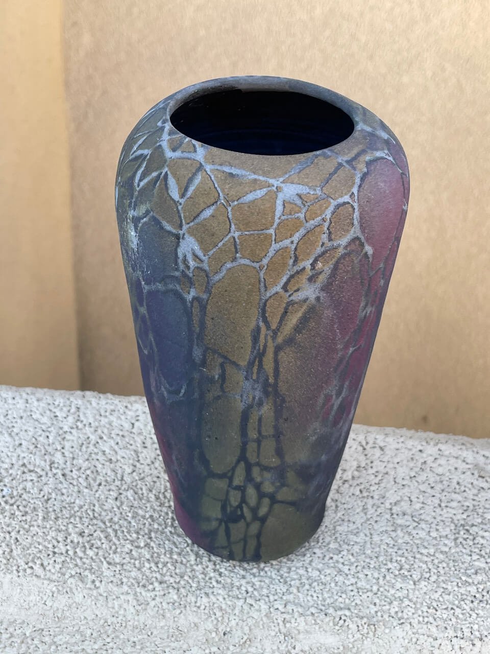 Raku Vase